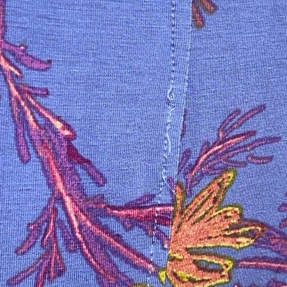 LOGO by Lori Goldstein Purple and Orange Knit Top Set medium M colorful - Picture 7 of 7